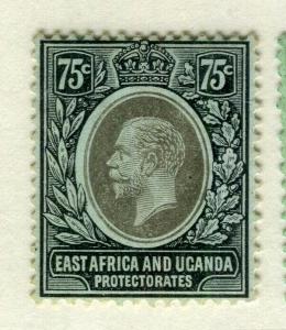 BRITISH EAST AFRICA; 1912 early GV issue fine Mint hinged Shade of 75c. 