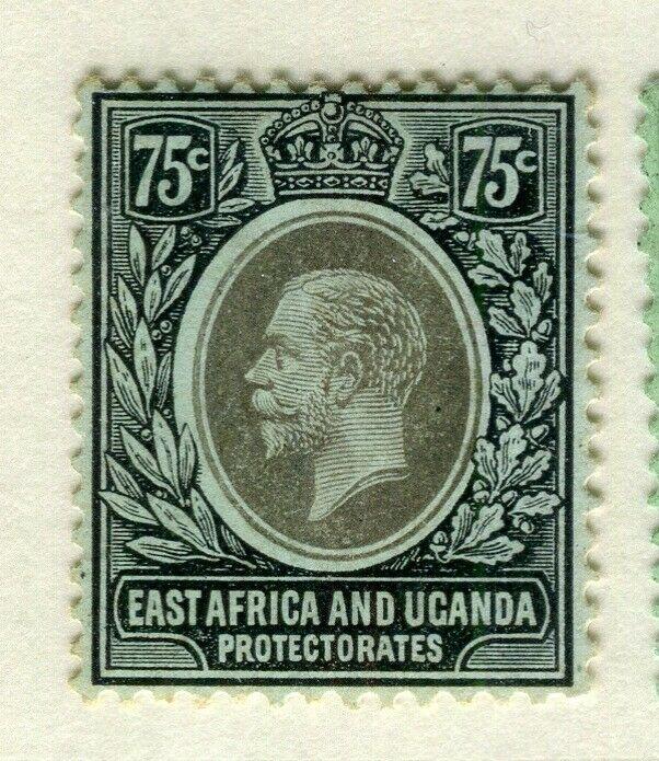 BRITISH EAST AFRICA; 1912 early GV issue fine Mint hinged Shade of 75c. 