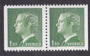 Sweden # 1081, King Carl XVI, Booklet Pair, Mint NH