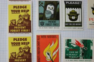 Smokey the Bear wildfire forest fire prevention charity poster fireman devil lot