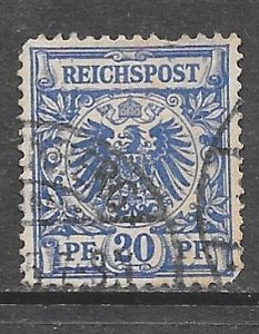 Germany 49: 20pf Imperial Eagle, used, F-VF