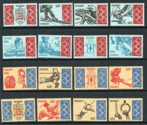 Monaco # 1864-79 Mint Never Hinge.