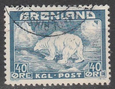 Greenland #8 F-VF Used CV $11.50  (S343)