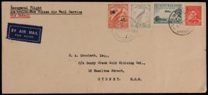 NEW GUINEA 1938 First Flight Cover Australia-New Guinea & return.