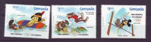 J18112 JLstamps 1983 grenada hv,s of set mnh #1191-3 disney