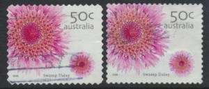 Australia  SC# 2400 & 2404 Used Swamp Daisy please see details