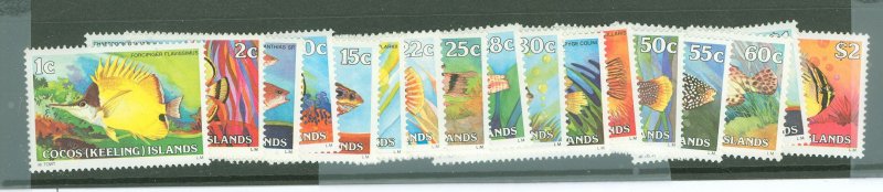 Cocos (Keeling) Islands #34-50 Mint (NH) Single (Complete Set)