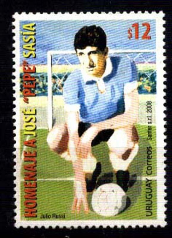 URUGUAY 2008 FOOTBALL SOCCER PLAYER SASIA Yv 2380 MI 3041