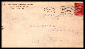 US St Luois Chral Symphony Society,St Louis,MO 1906 Cover