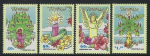 Tuvalu 1993 Christmas set Sc# 653-56 NH