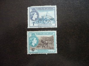 Stamps-British Virgin Islands - Scott# 116,119 - Used Part Set of 2 Stamps