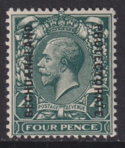 1913-1924 British Bechuanaland Protectorate KGV Four pence MLMH Sc# 89 CV $7.25