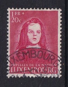 Luxembourg   #B157  used 1950  child welfare .  Wards of the Nation  1fr