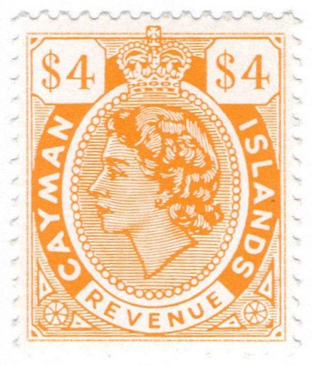 (I.B) Cayman Islands Revenue : Duty Stamp $4