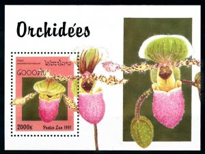 [79910] Laos 1997 Flora Flowers Blumen Orchids Souvenir Sheet MNH