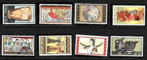 Greece-Sc.#708-715-unused NH set-Minoan Art-1961-