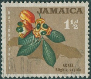 Jamaica 1964 SG218 1½d Ackee fruit FU