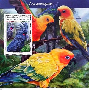 [950 43]- YEAR 2018 - GUINEA - PARROTS      1V   complet set  MNH/**