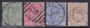 Bahamas 44-47 used set nice colors scv $100 ! see pic !