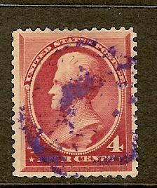 Scott #215, 4c Jackson, Fine-Very Fine Centering, Used