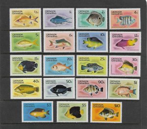 FISH - GRENADA GRENADINES #392-410   MNH