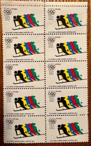 US # C85 Winter Olympics block of 10 air mail 11C 1972