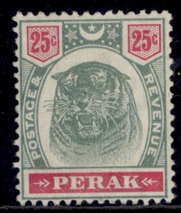 MALAYSIA - Perak QV SG73, 25c green & carmine, M MINT. Cat £225.