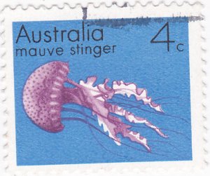 Australia 1973 Marine Life Mauve Stinger 4c used