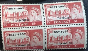 GREAT BRITAIN/BOA/TANGIER # 592-611-MNH--COMPLETE SET IN BLOCKS OF 4--1957