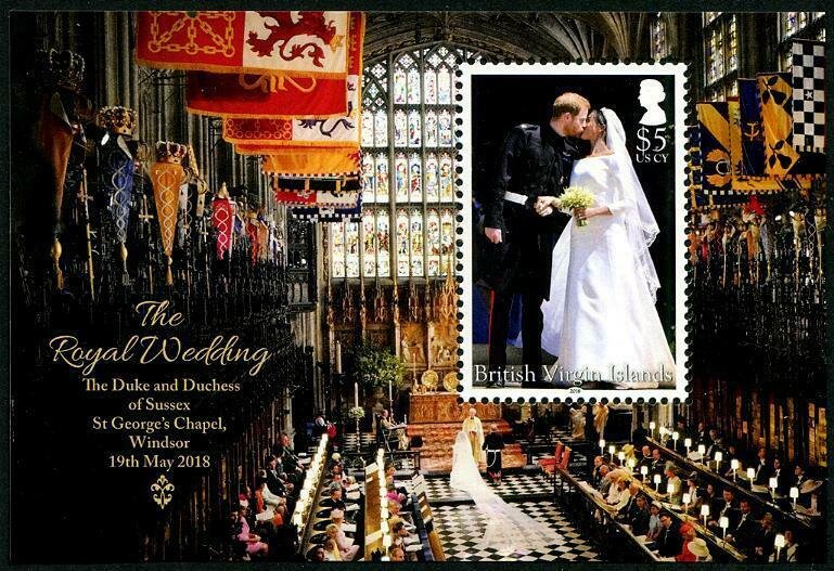 HERRICKSTAMP NEW ISSUES VIRGIN ISLANDS Royal Wedding Prince Harry S/S