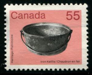 1082 Canada 55c Iron Kettle, used