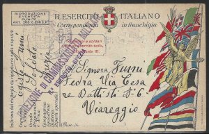 Italy, World War I, April 1918 Military Postcard