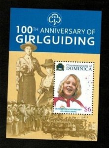 Dominica 2010 - Girl Scouts Guiding - Souvenir Stamp Sheet - Scott #2743E - MNH