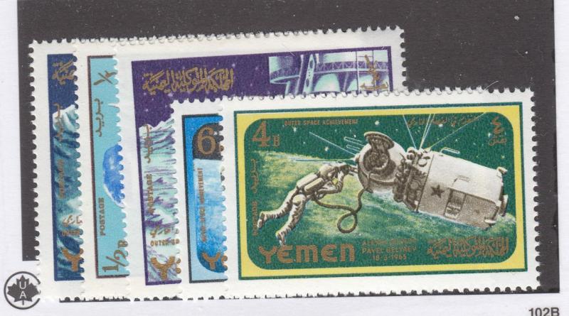 YEMEN Mi 191-193A VF-MNH SPACE ISSUES CAT VALUE $28.50