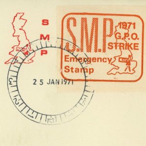 England National Strike Pirate Postage SMP GPO 1971 FDC First Day Issue Cover