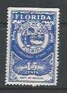 Single FL D37   15 cent  Florida Documentary Tax Stamp