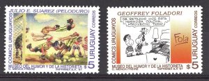 Uruguay Stamp 1997 - Uruguayan comics by Suarez (peloduro) and Geoffrey Foladori