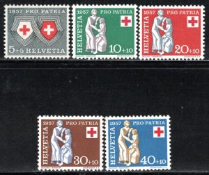 Switzerland Scott # B362 - B366, mint hr