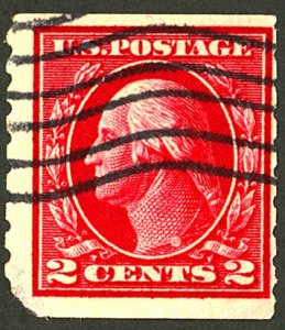 U.S. #413 USED SML CORNER THIN