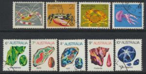 SG 545-552a  Fine Used  Marine Life & Gemstones  set of 9 