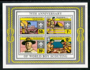 TANZANIA 208a SS SCV $3.25 BIN $1.50 SCOUTING