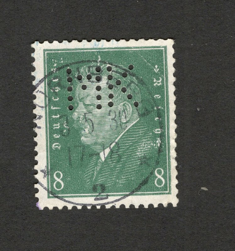 GERMANY -USED STAMP-PERFIN, PERFINS-1928.