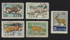 Korea Wild Animals Collection 5v 1959 CTO