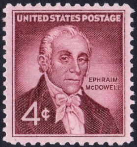 SC#1138 4¢ Ephraim McDowell Issue (1959) MNH