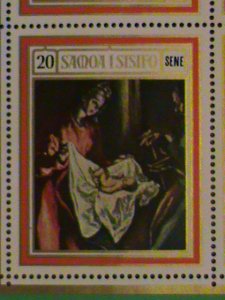 ​SAMOA-STAMP- 1969- CHRISTMAS PAINTING MINT NOT HING S/S SHEET. LAST ONE
