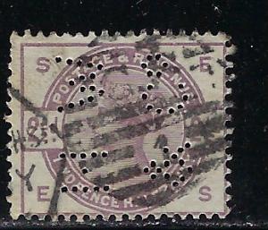 Great Britain Scott # 101, used, perfin WN & Co