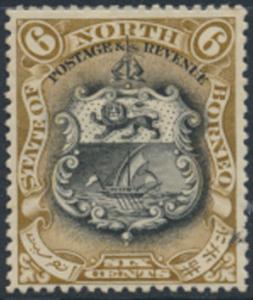 North Borneo  SG 101a Used  perf 15 x 14½ please see scan & details