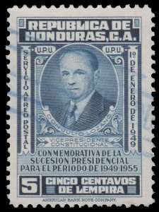 HONDURAS AIRMAIL STAMP 1949. SCOTT: C172. USED. # 5