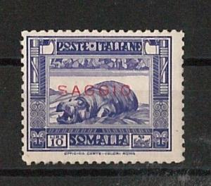 SOMALIA Italian: Varieta' - stamp new with OVERPRINT : SAGE-