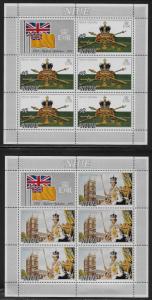 NIUE SC# 194-95 SHEETS/5  FVF/MNH 1977